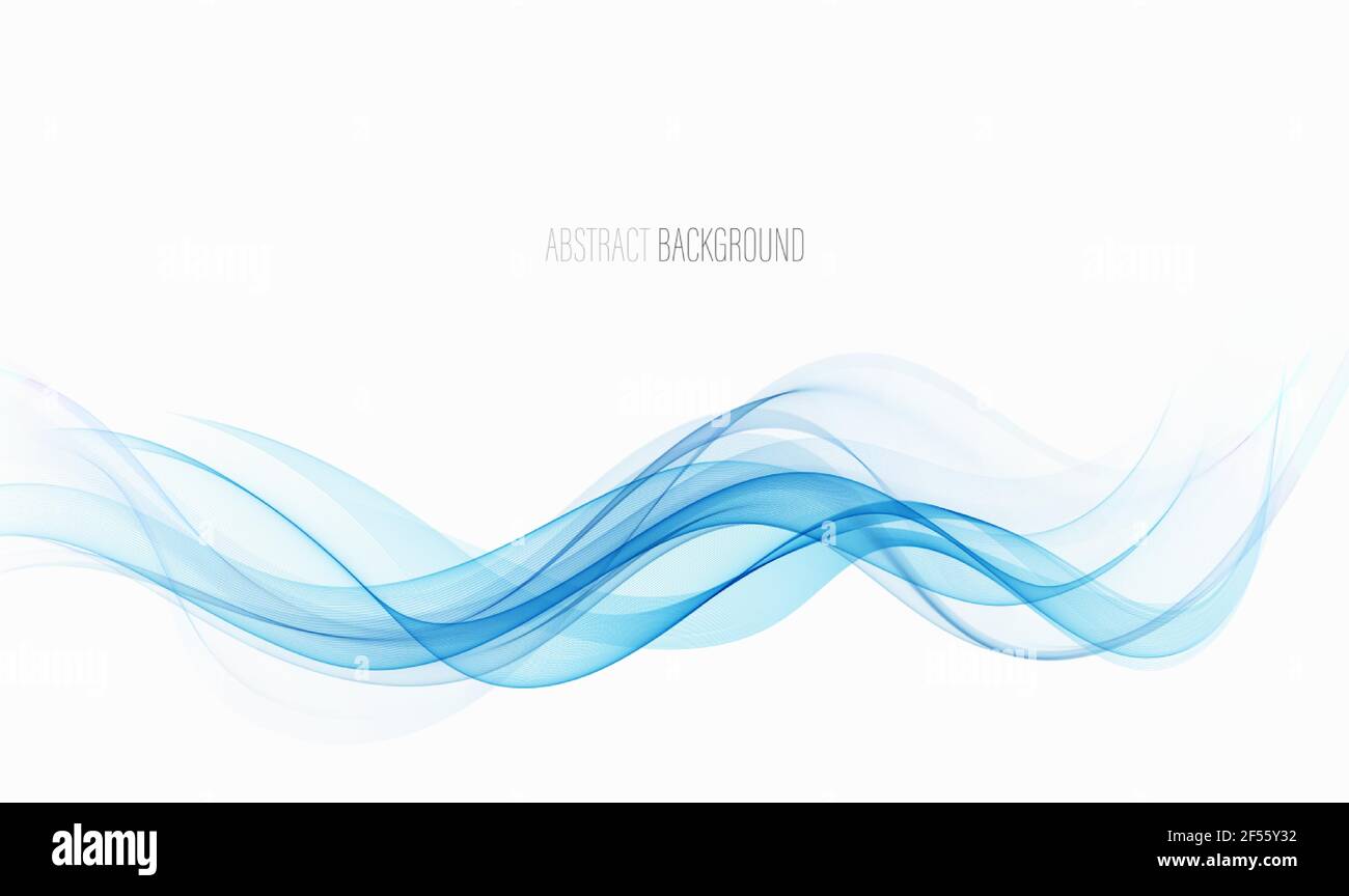 Abstract blue wave vector background Blue wave flow Stock Vector Image ...
