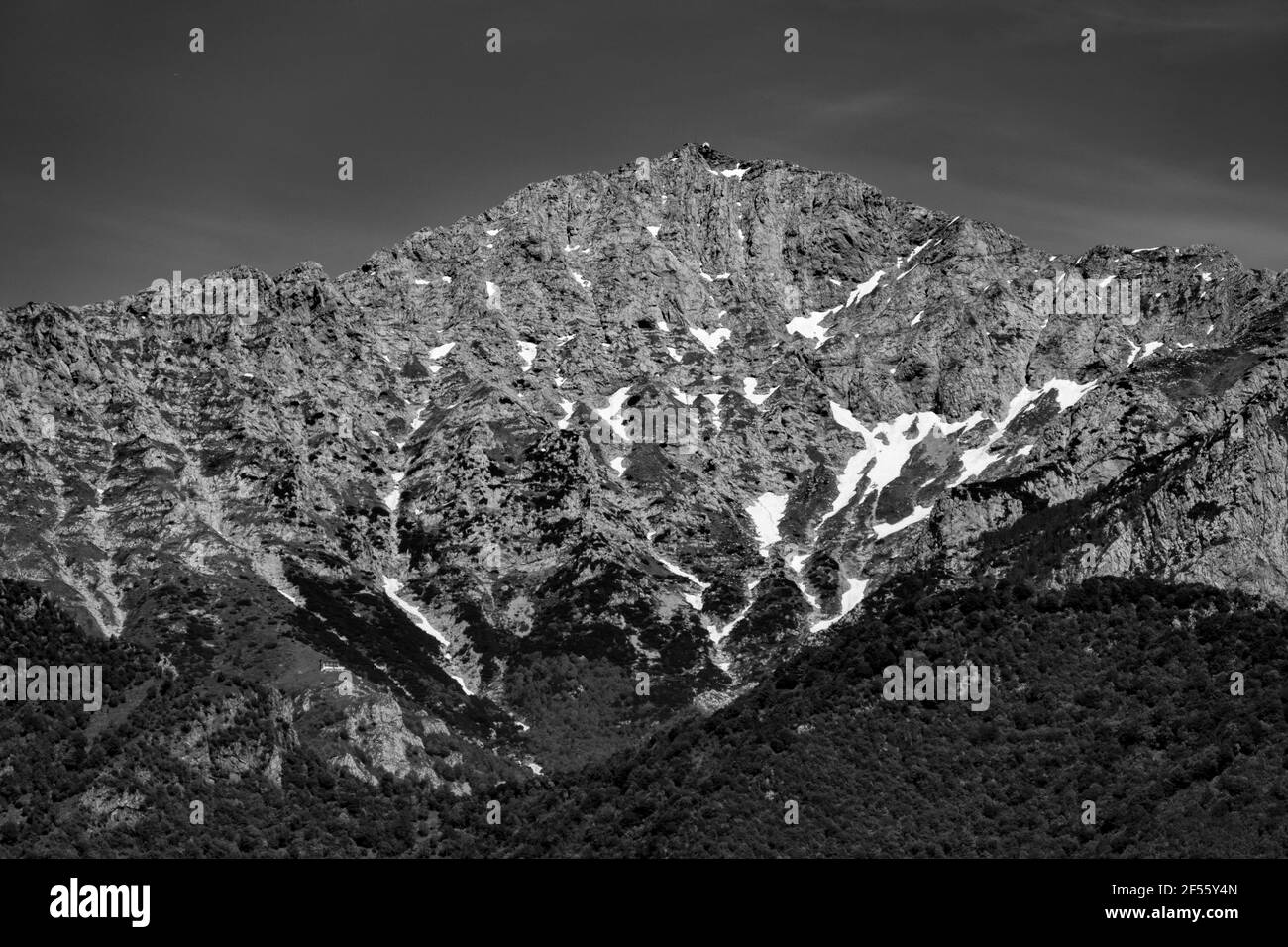 Grayscale shot of Zadiel Zadiel Slovakia mountain Stock Photo