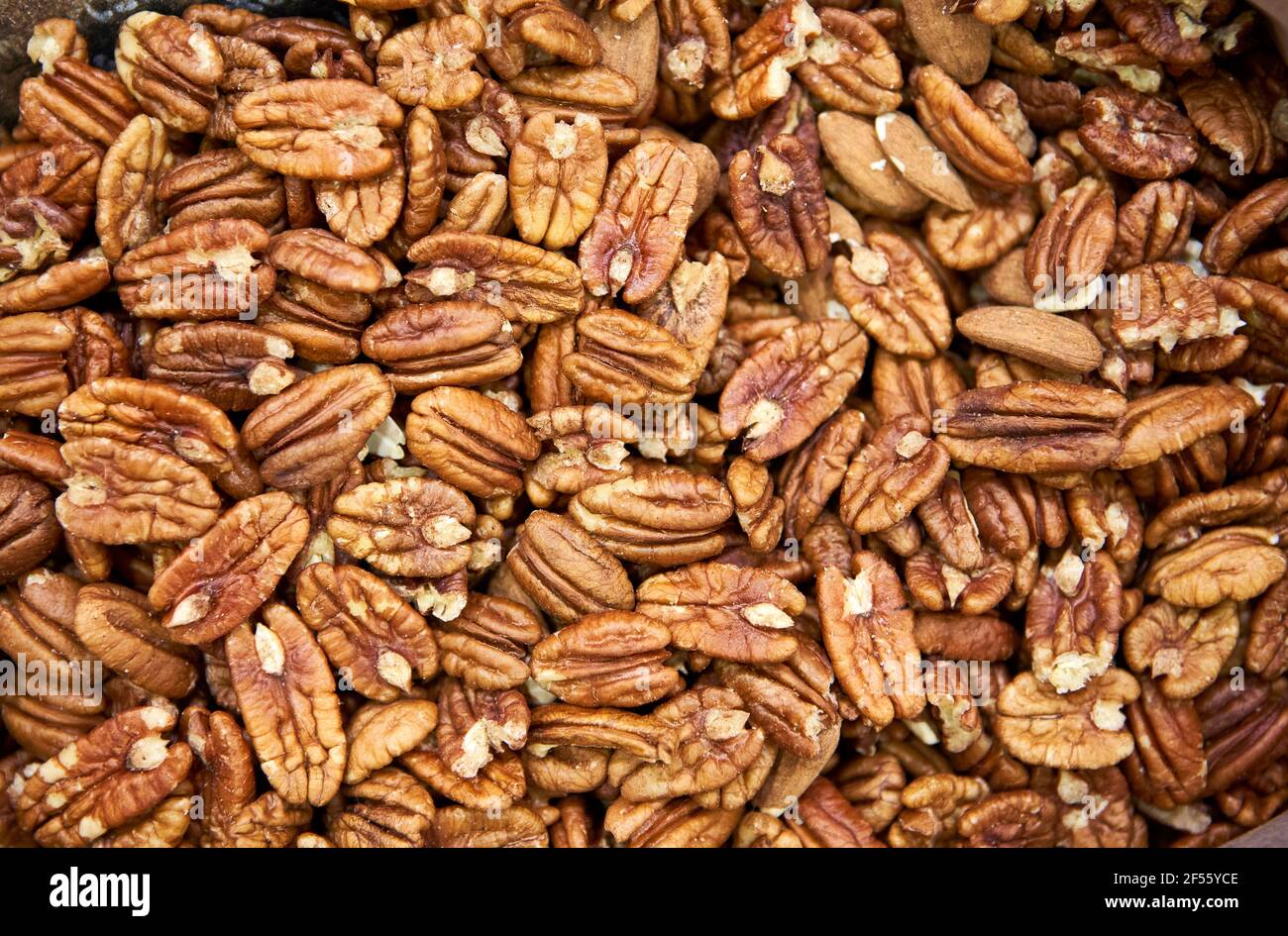 Fresh pecan nut at store Stock Photo Alamy
