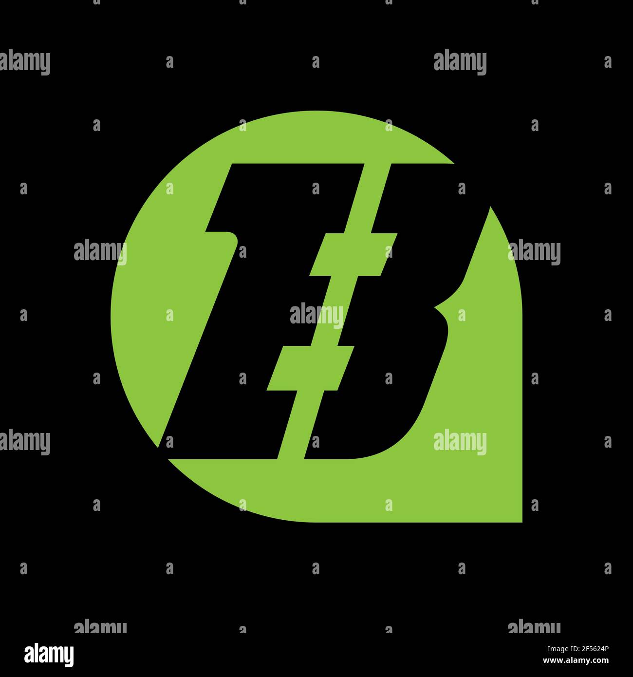 B Letter Design Vector Illustration Modern Monogram Icon Stock Photo ...