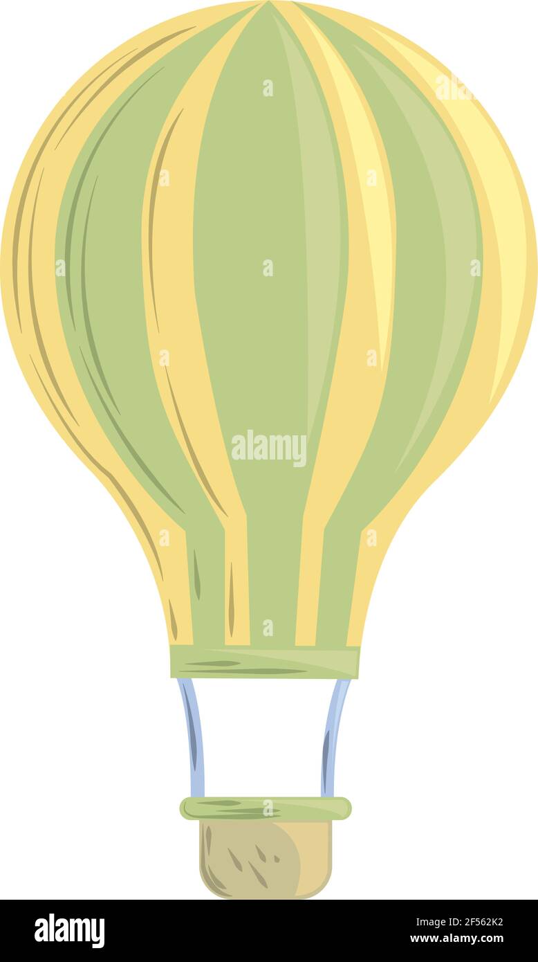 air balloon transport icon isolated Stock Vector