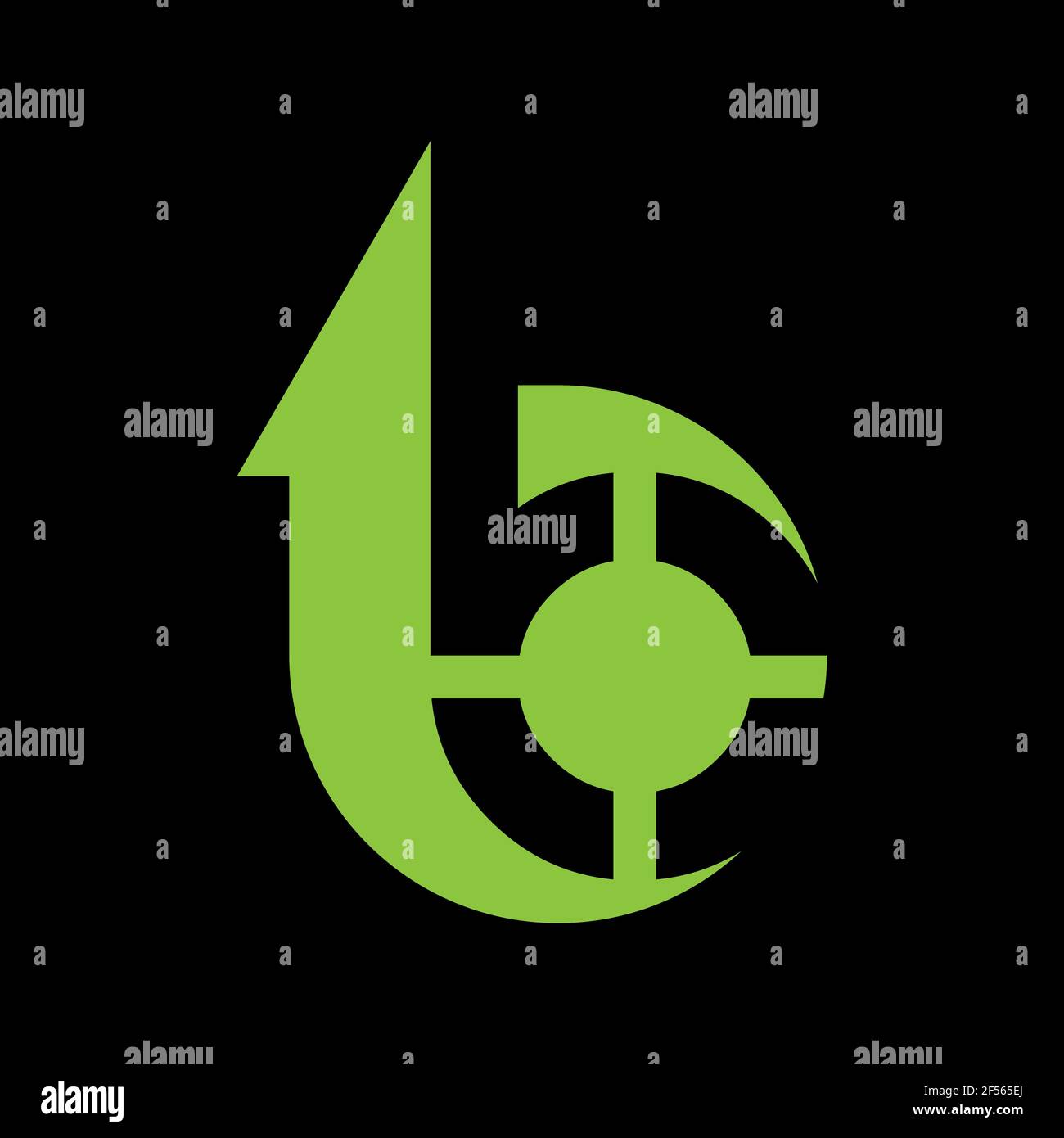 B Letter Design Vector Illustration Modern Monogram Icon Stock Photo ...