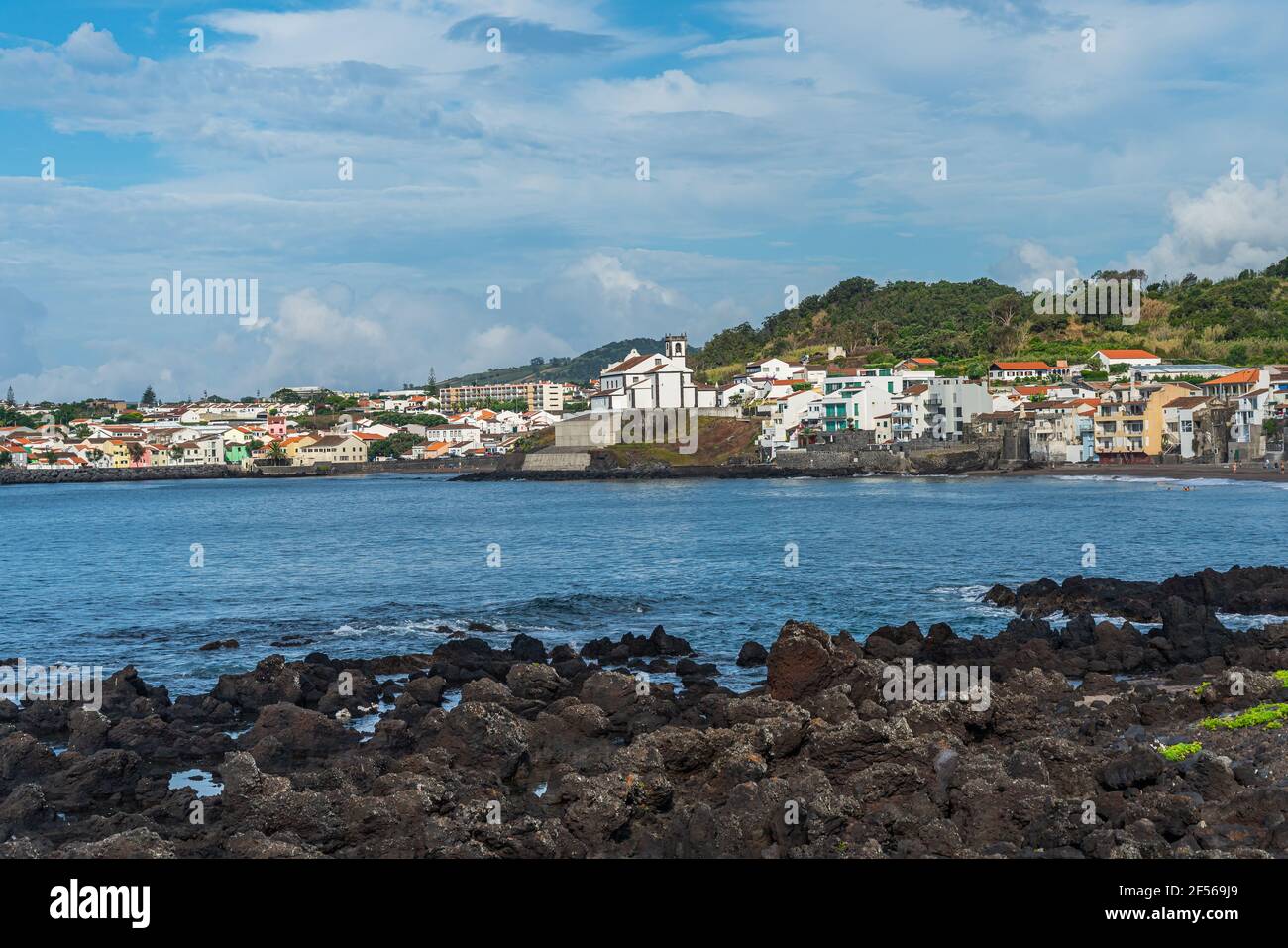 Milicias Beach, Sao Roque, Sao Miguel Island, Azores, Portugal long beach, Ponta  Delgada Stock Photo - Alamy
