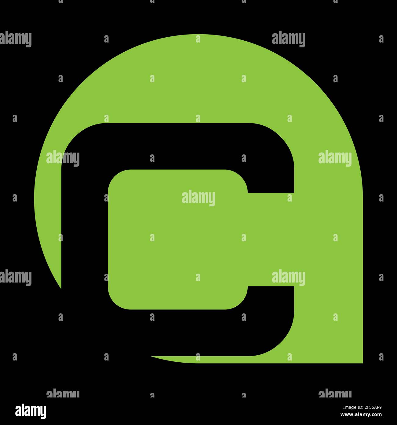 Letter C vector line logo design. Creative minimalism logotype icon ...