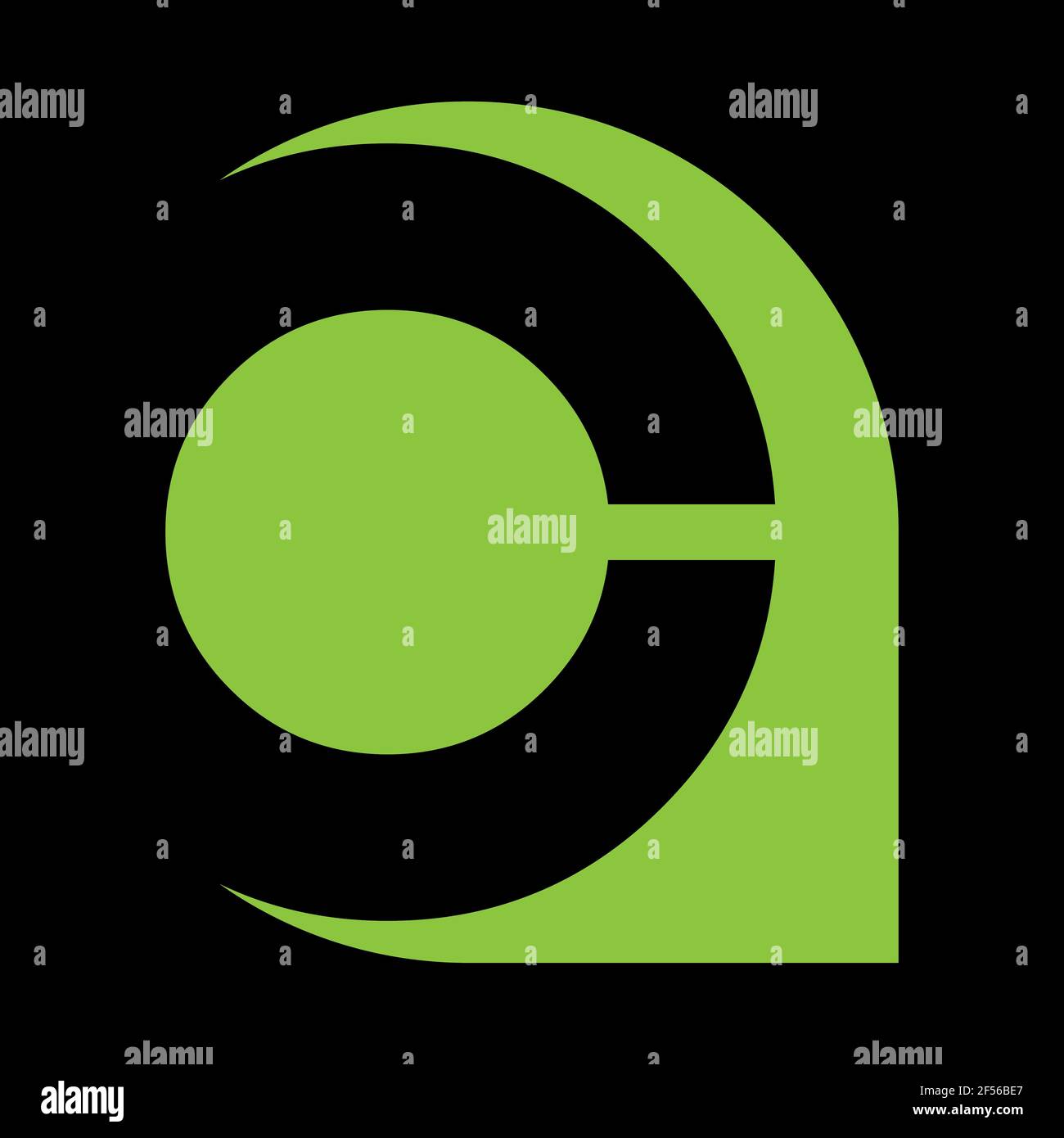 Letter C vector line logo design. Creative minimalism logotype icon ...