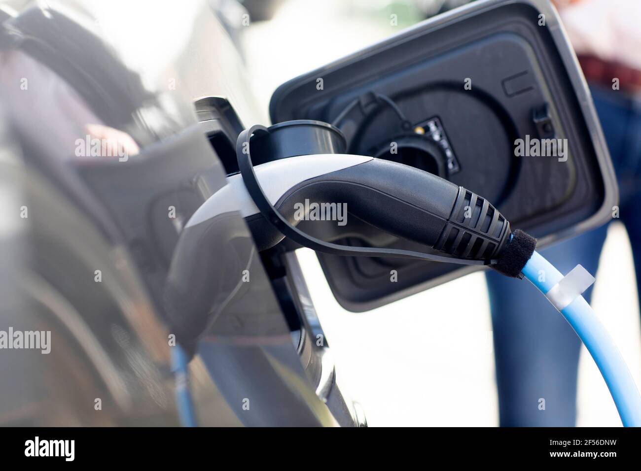 Fuel pump inside open car gas tank Stock Photo Alamy