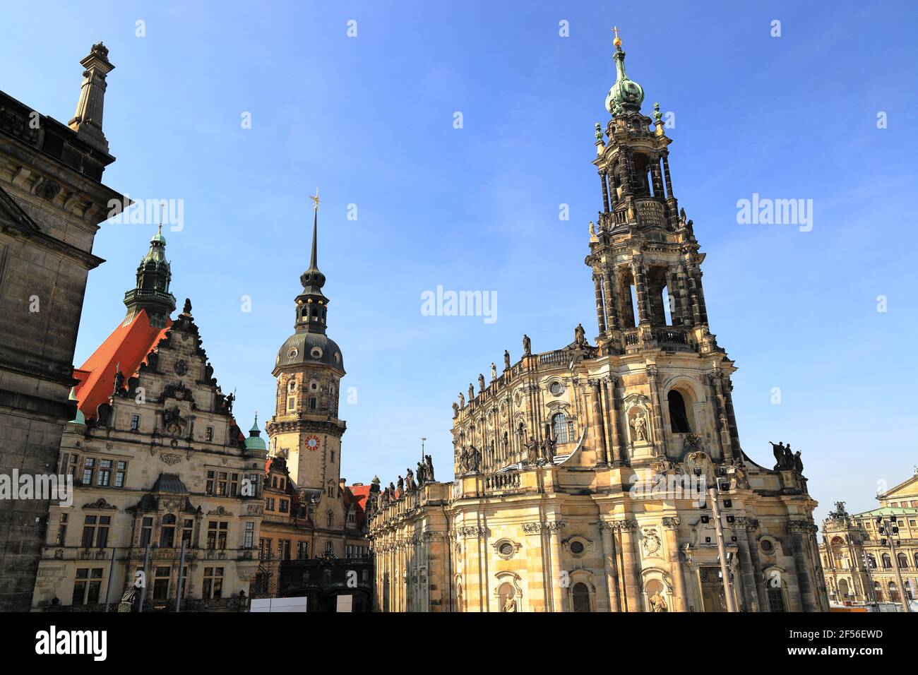 The ancient city of Dresden. Saxony, Germany, Europe. Stock Photo