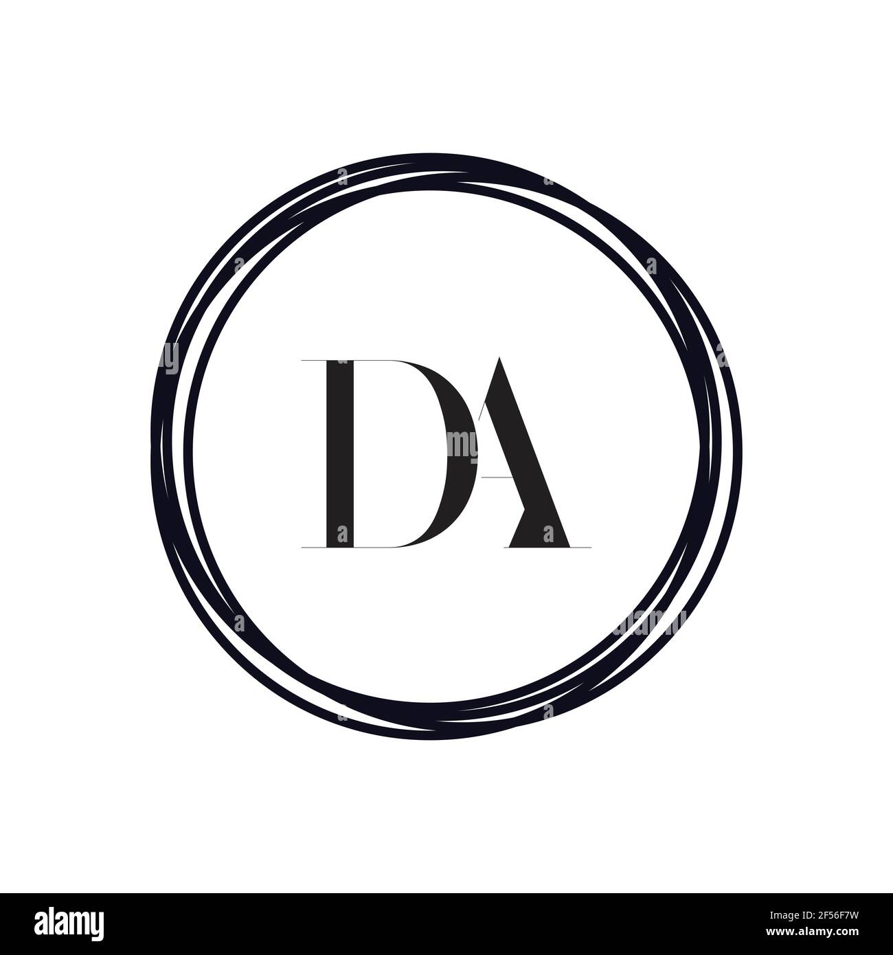 Vector letter monogram hi-res stock photography and images - Alamy