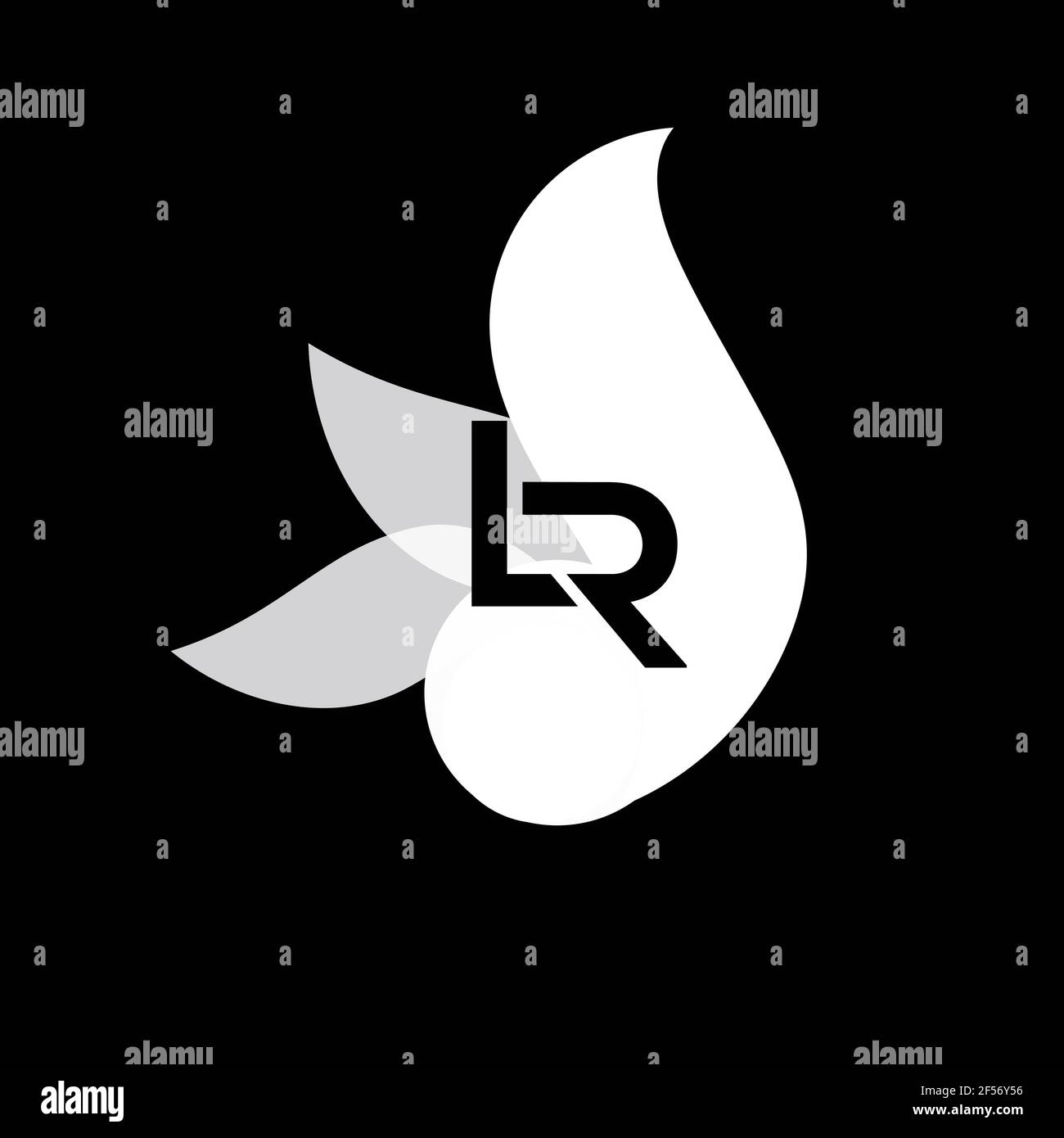 LR. Monogram of Two letters L & R. Luxury, simple, stylish and elegant ...
