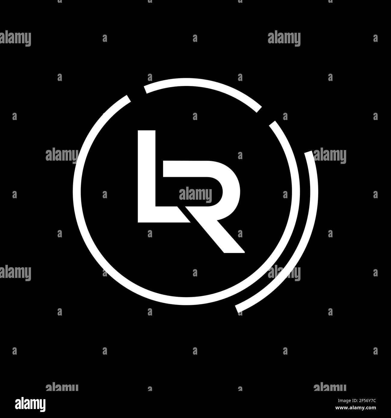 LR. Monogram of Two letters L & R. Luxury, simple, stylish and elegant ...