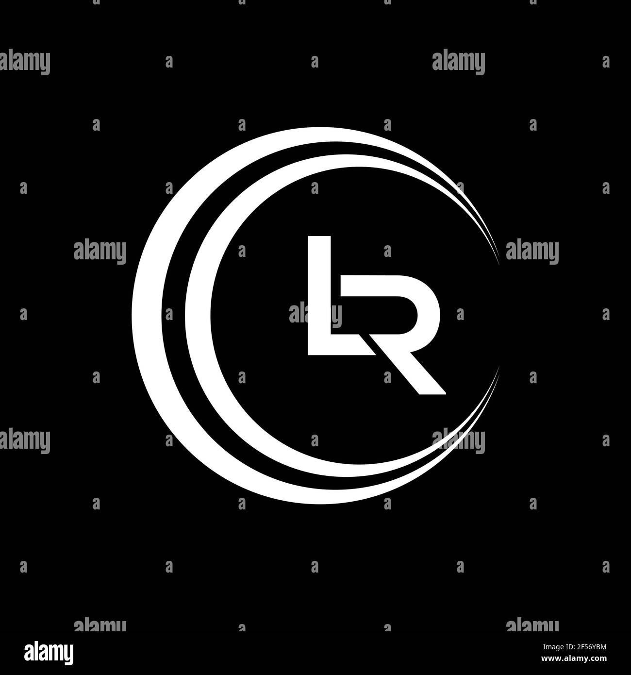 LR. Monogram of Two letters L & R. Luxury, simple, stylish and elegant ...