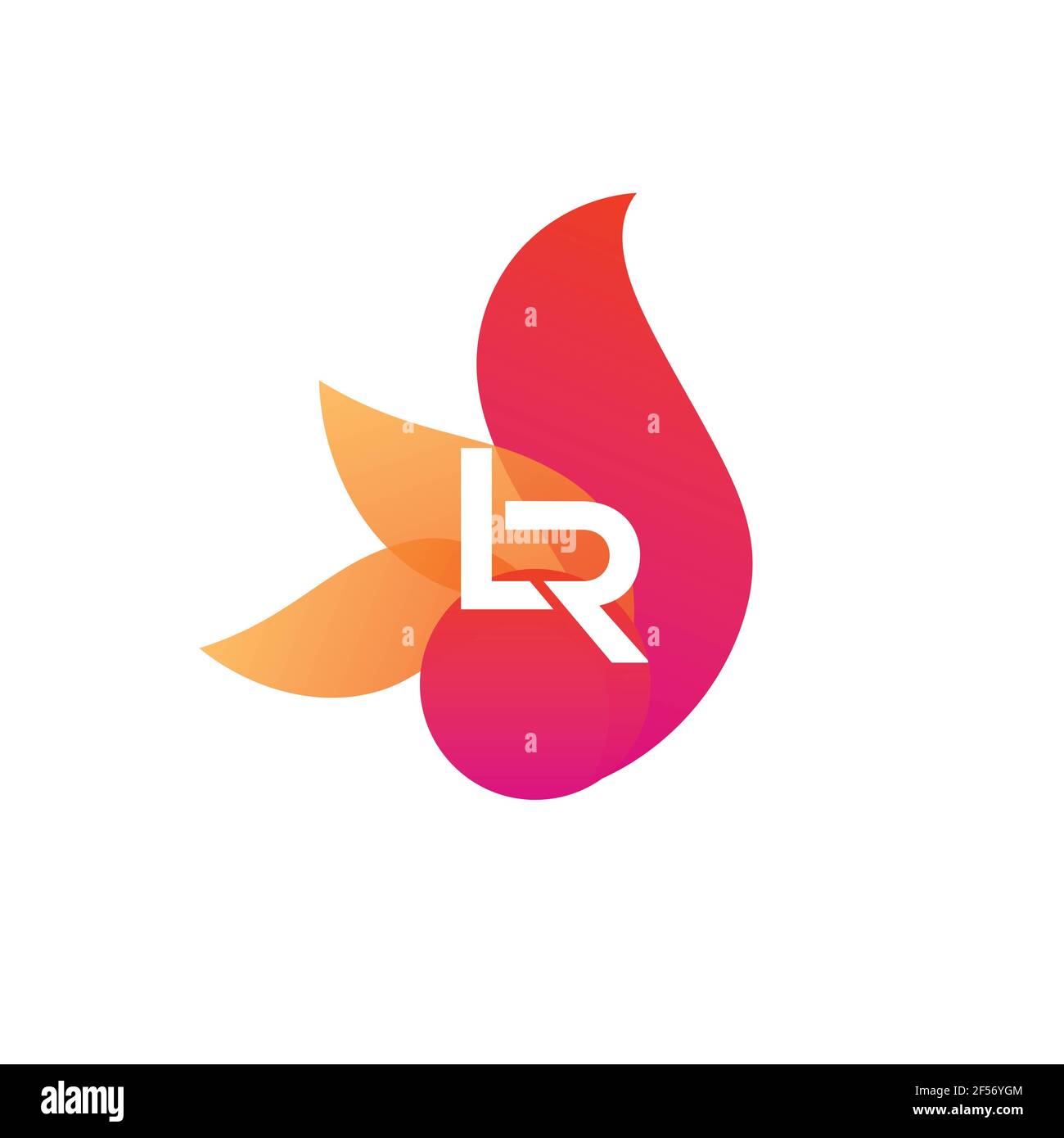 LR. Monogram of Two letters L & R. Luxury, simple, stylish and elegant ...