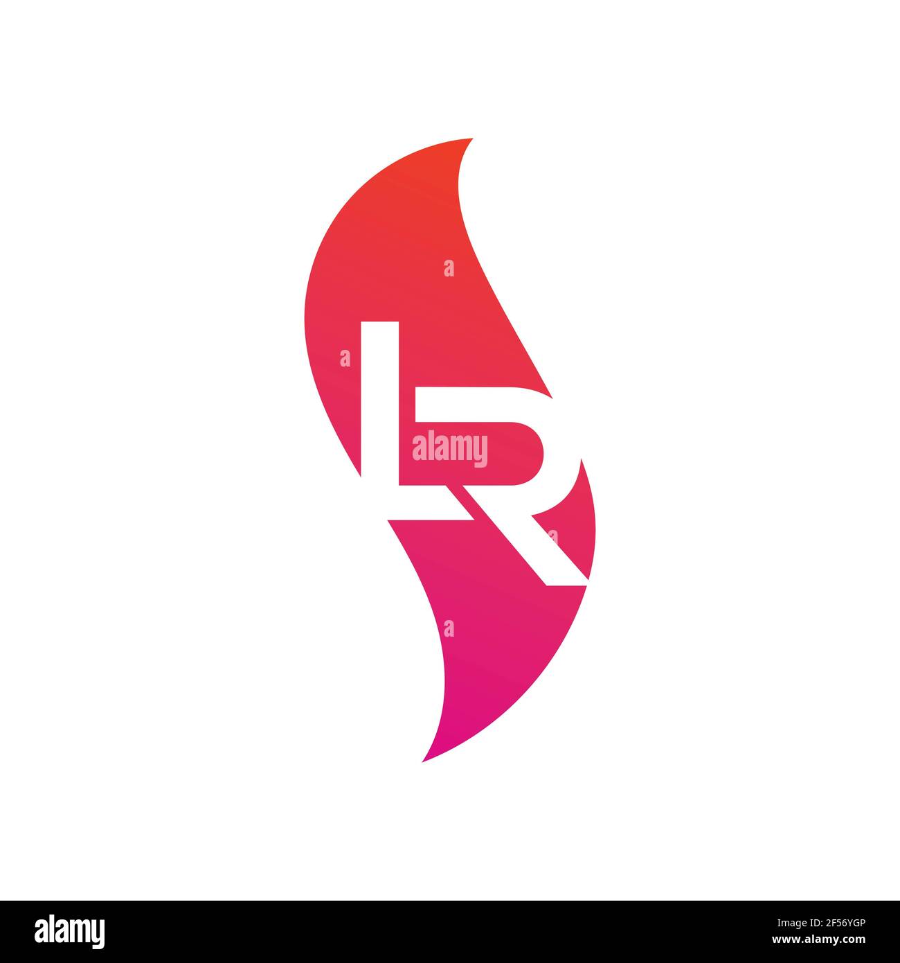 Luxury Monogram Letter L logo design, elegant - Stock