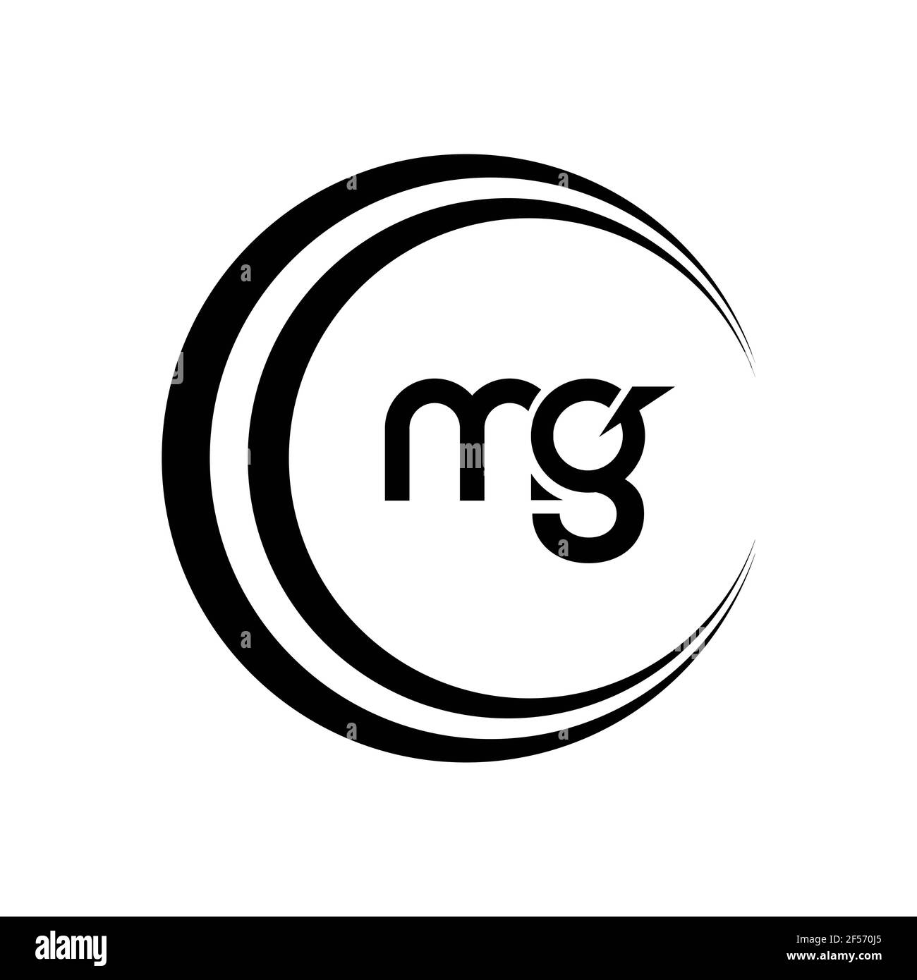 GM monogram logo.Calligraphic signature icon.Letter g and letter  m.Lettering sign isolated on dark fund.Wedding, fashion, beauty alphabet  initials.Elegant, luxury handwritten style. Stock Vector
