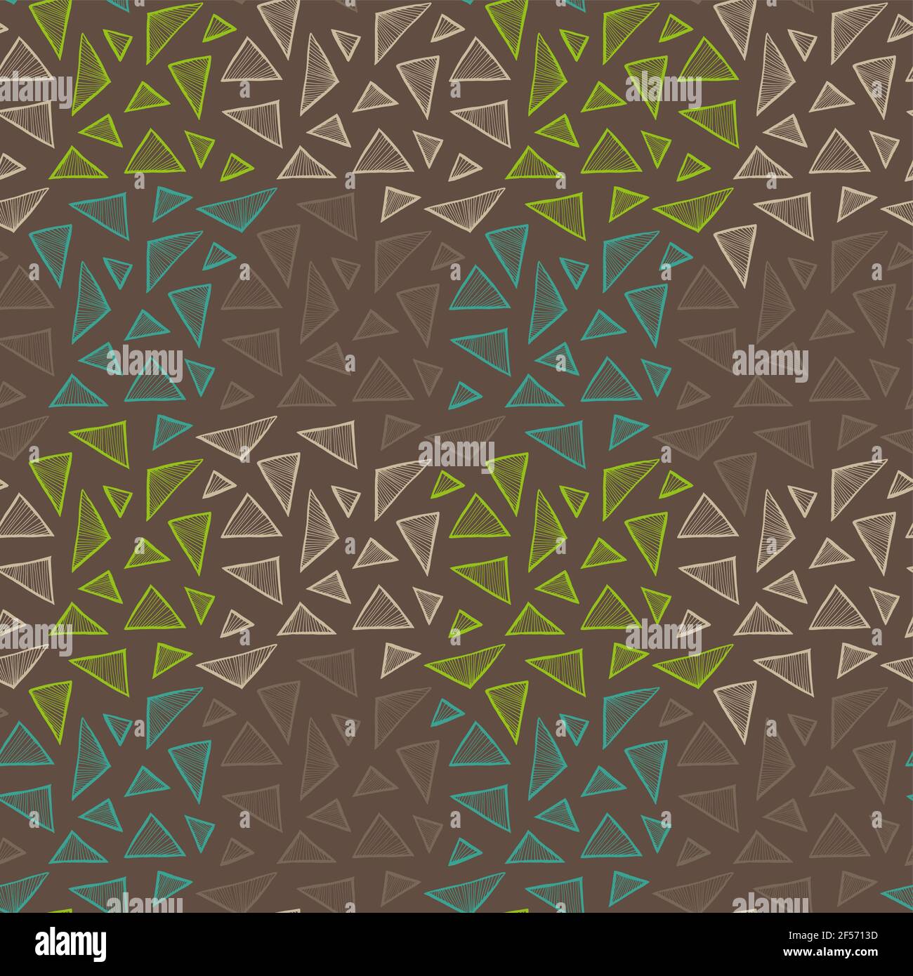 Triangle seamless vector pattern, simple doodle hand drawn background ...