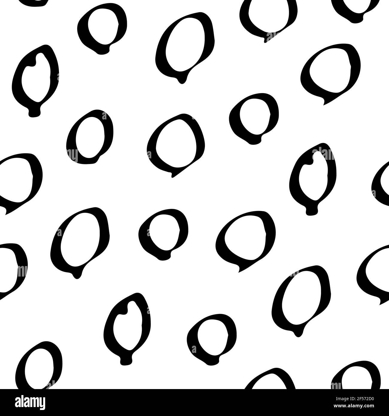 Abstract seamless doodle pattern, hand drawn ink sketch background ...