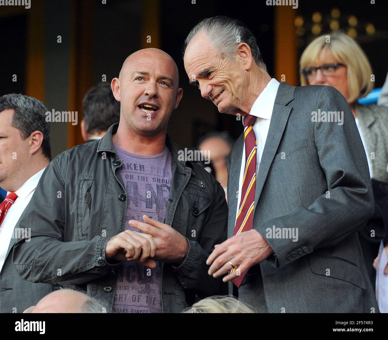 File photo dated 03-06-2013 of Huddersfield Giants' chairman Ken Davy (right). Issue date: Wednesday March 24, 2021. Stock Photo