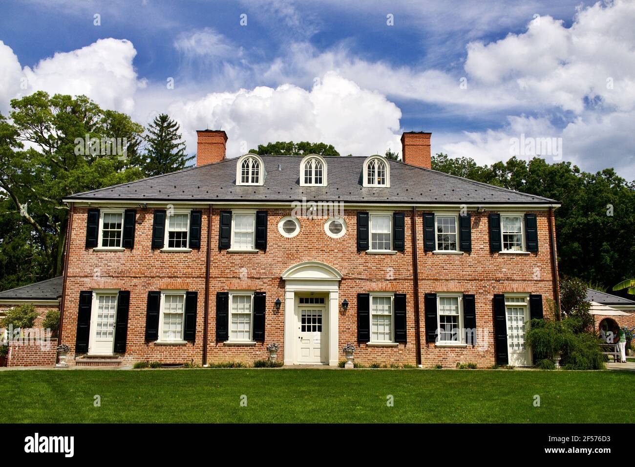 Revival house at Greenwood Gardens in Short Hills, NJ, USA