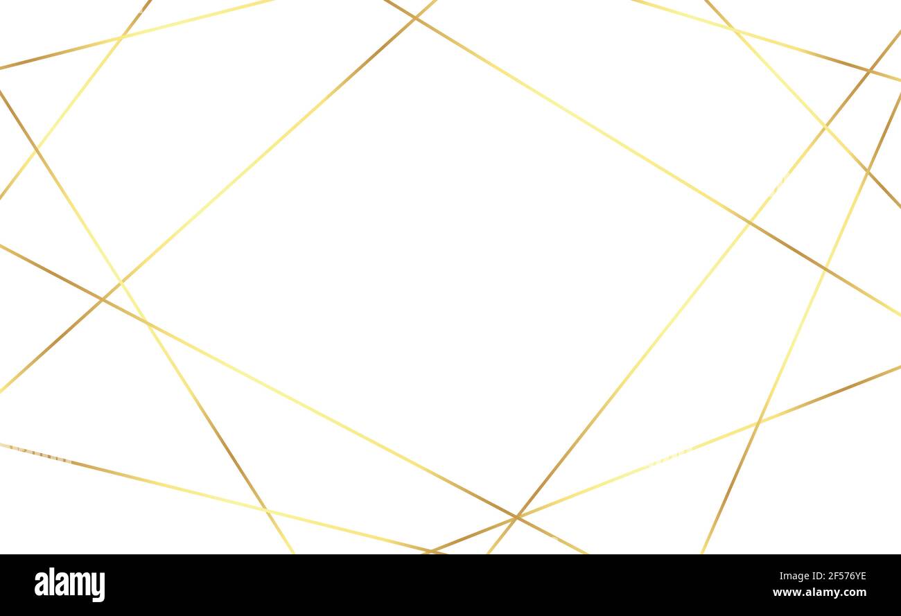 Abstract white background with golden lines - Vector illustration Stock ...