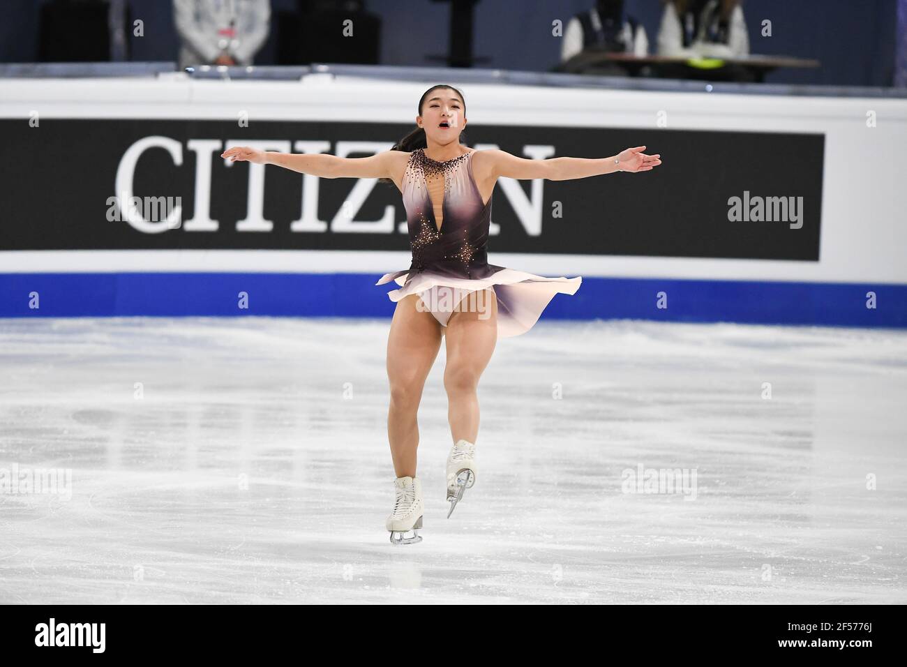 Kaori SAKAMOTO JPN, during Ladies Short Program at the ISU World Figure