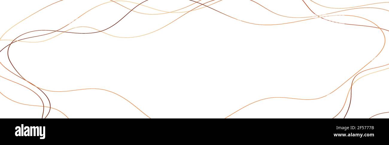 Abstract white background with golden wavy lines - Vector illustration ...