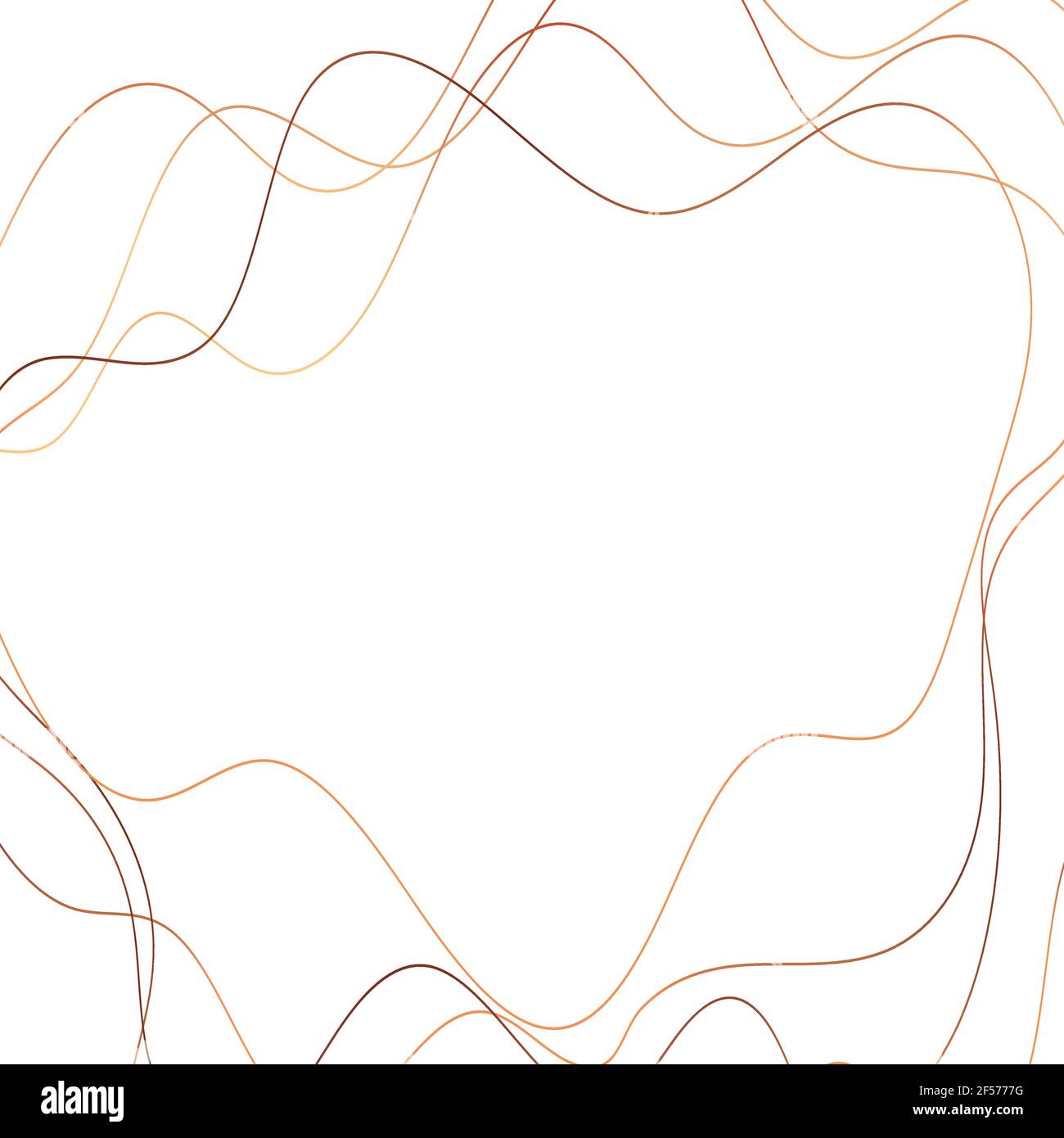 Abstract white background with golden wavy lines - Vector illustration ...