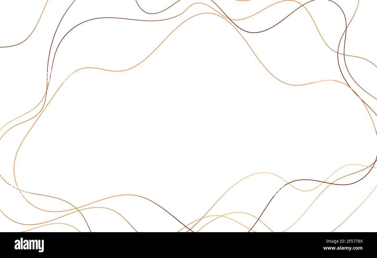 Abstract white background with golden wavy lines - Vector illustration ...