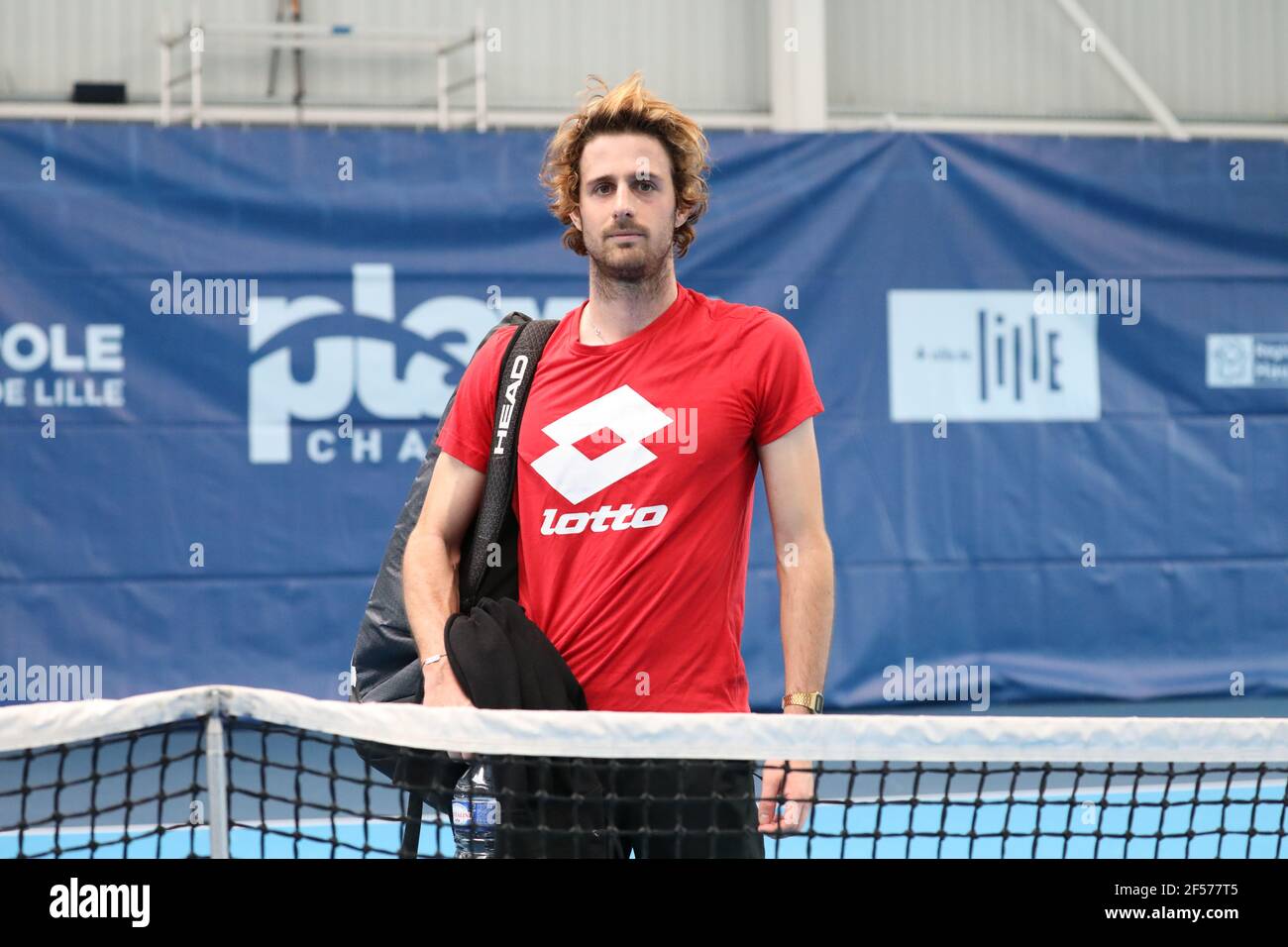 Baptiste CREPATTE France during the Play In Challenger 2021, ATP Challenger  tennis tournament on March 22, 2021 at Marcel Bernard complex in Lille,  France - Photo Laurent Sanson / LS Medianord / DPPI Stock Photo - Alamy