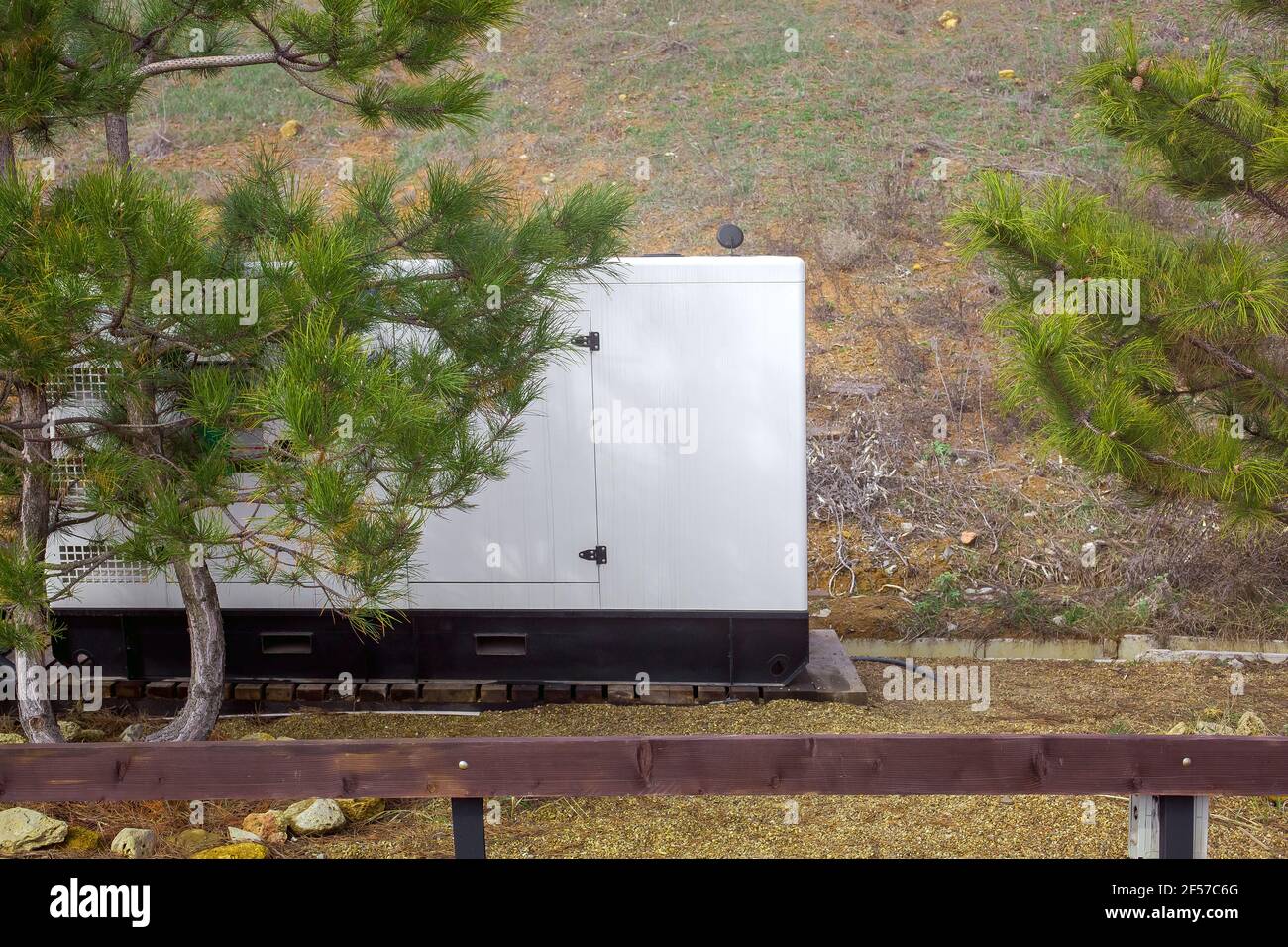 backup generator of standby power in case of power outage, installed