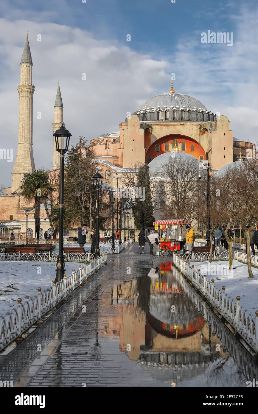 Hagia Sophia in Sultanahmet, Istanbul City, Turkey Stock Photo - Alamy