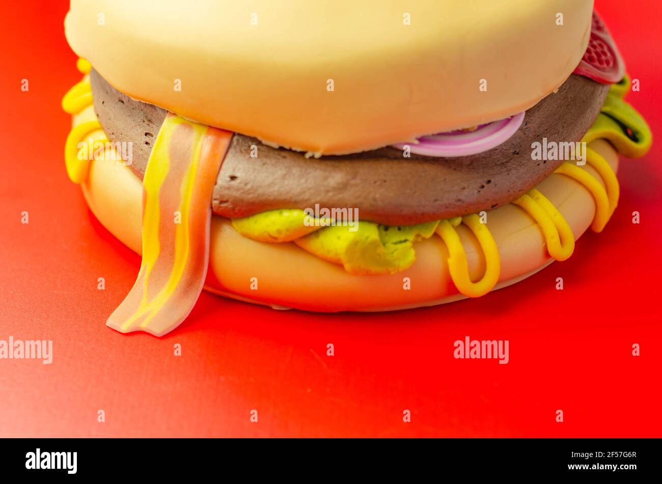 Chocolate Sponge Cake Covered Icing High Resolution Stock Photography And Images Alamy