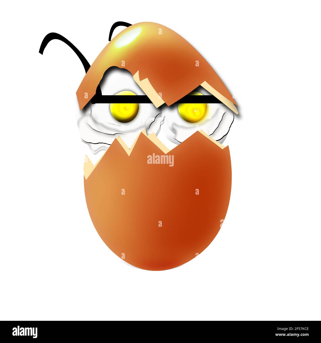 Egg with eyes and glasses hi-res stock photography and images - Alamy