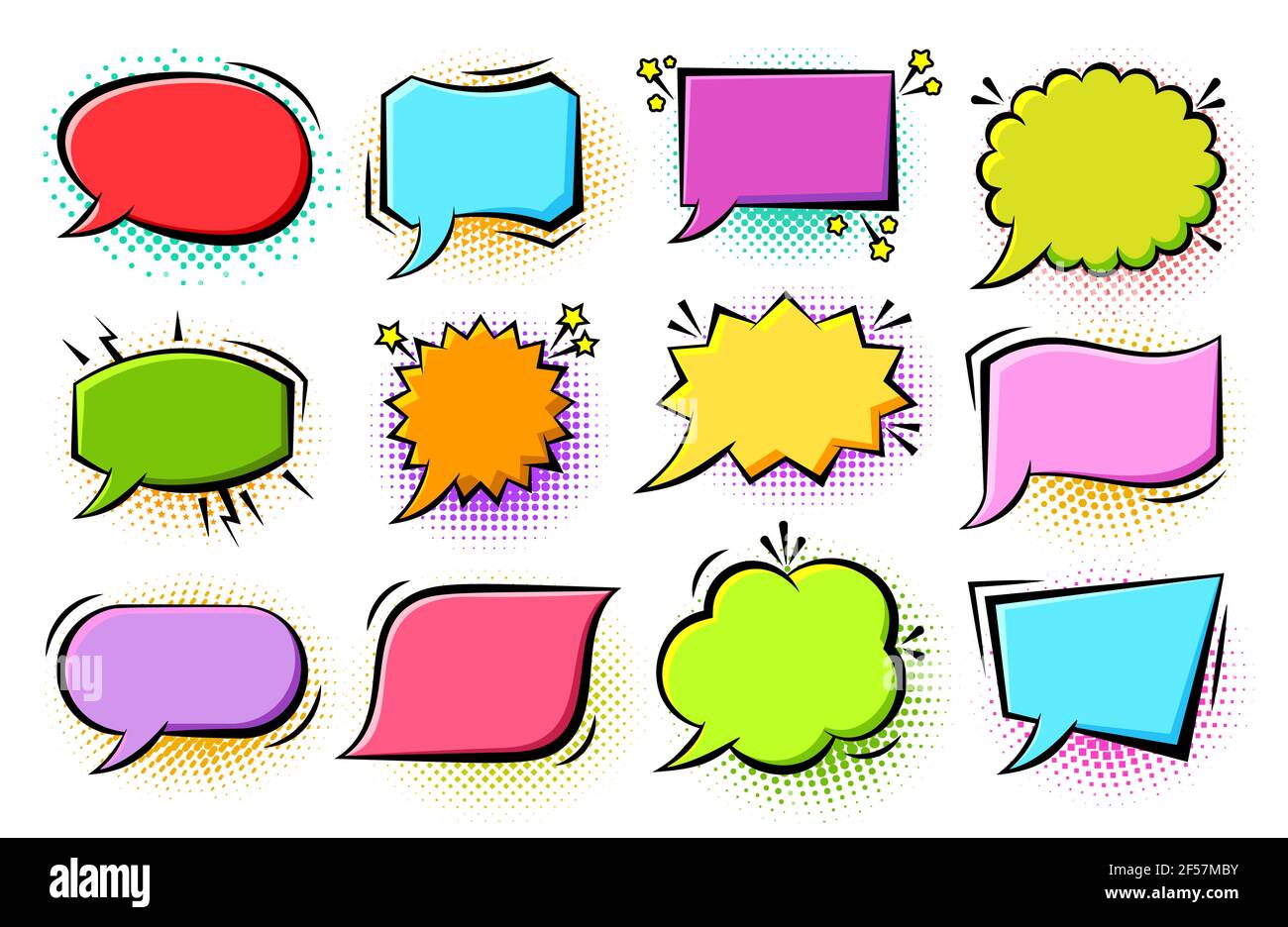 colored speech bubble template