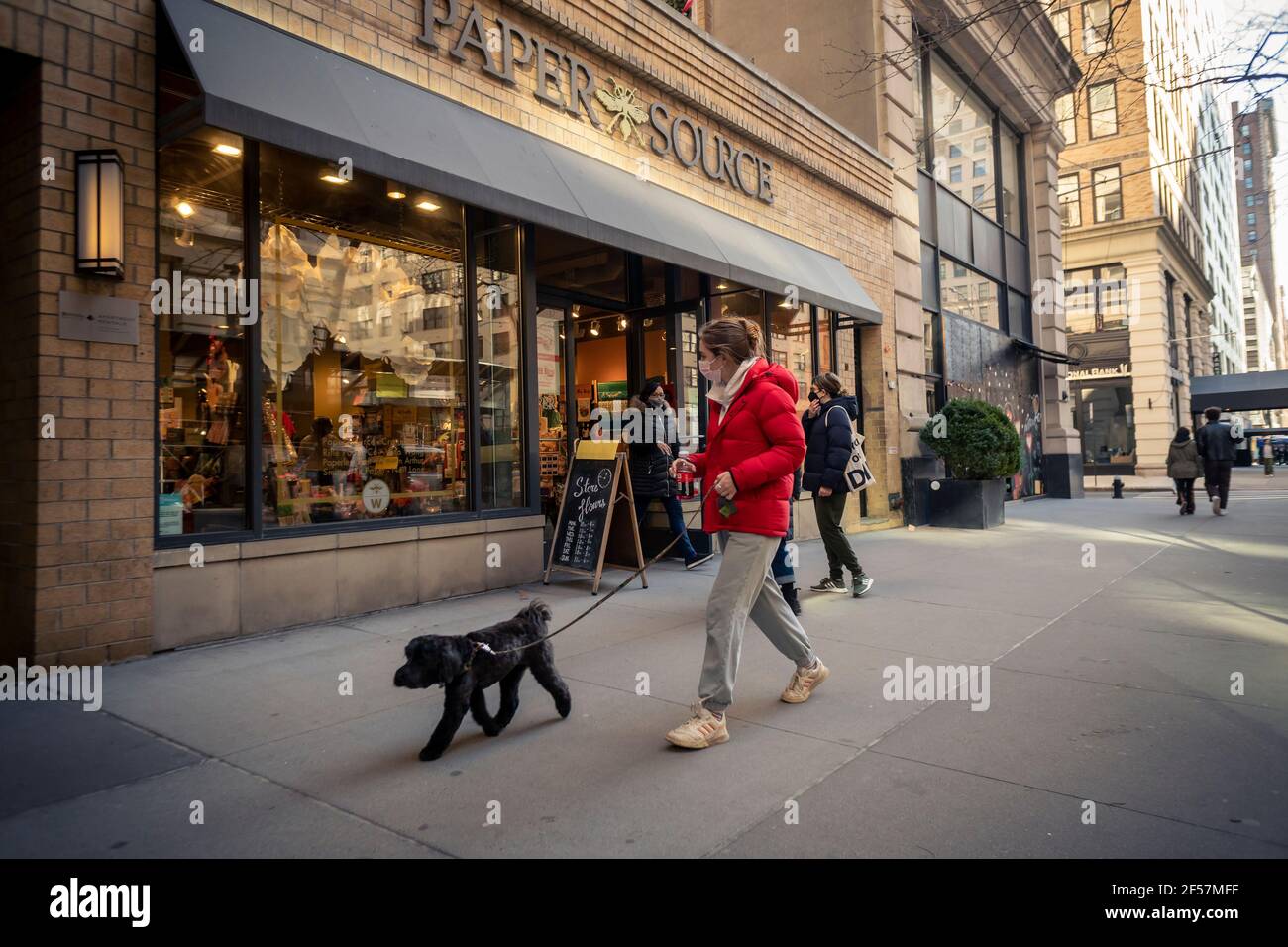 A Paper Source store on Fifth Avenue in the Flatiron District in New York  on Saturday, March 13, 2021. The stationery chain recently filed for  Chapter 11 bankruptcy protection effectively denying payment