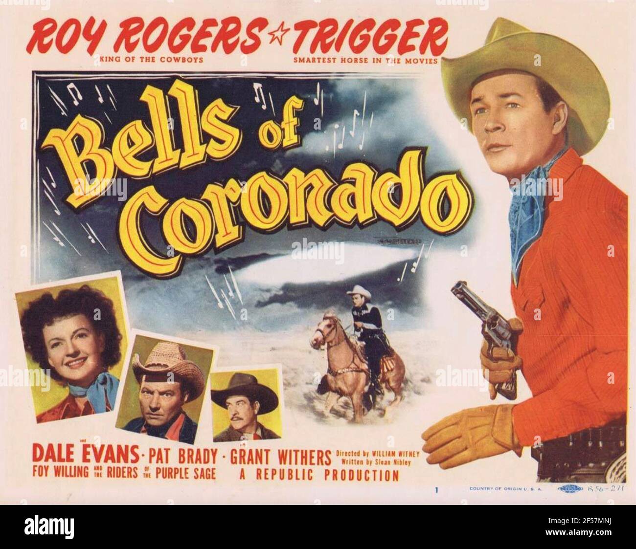 BELLS OF CORONADO 1950 Republic Pictures film with Roy Rogers and Dale