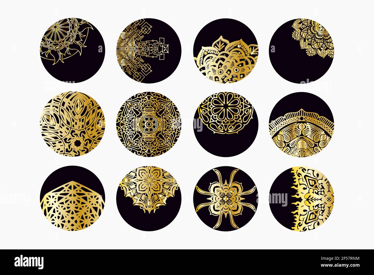 Magic story highlight covers. Boho social media mystic minimal icons Stock Vector