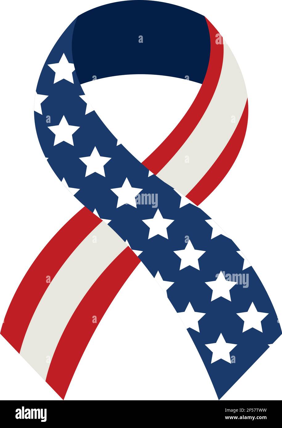 ribbon with usa flag design Stock Vector