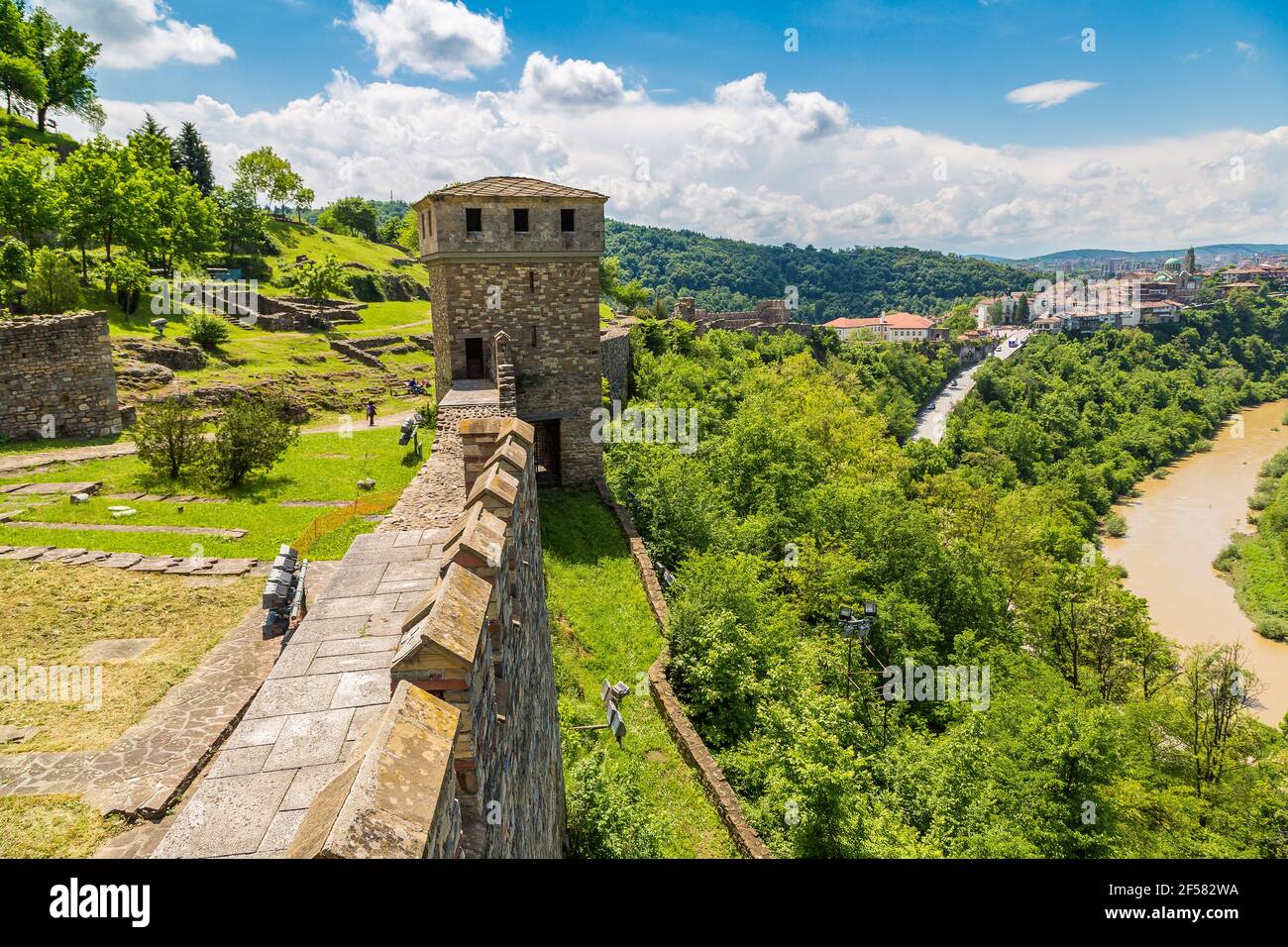 tsarevets-fortress-in-veliko-tarnovo-in-a-beautiful-summer-day
