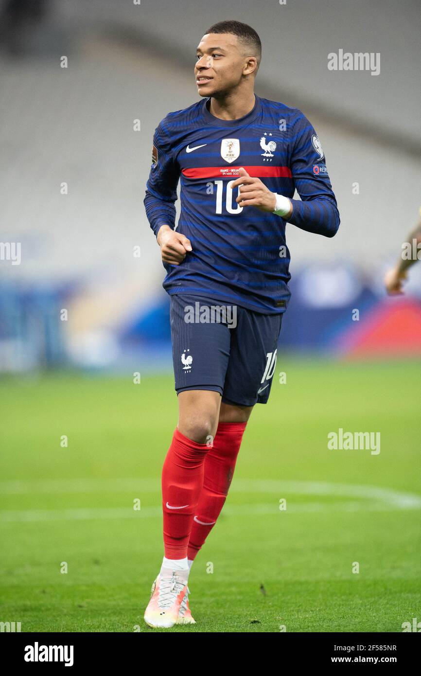Kylian Mbappe Of France In Action During The Fifa World Cup 22 Qatar Qualifying Match Between