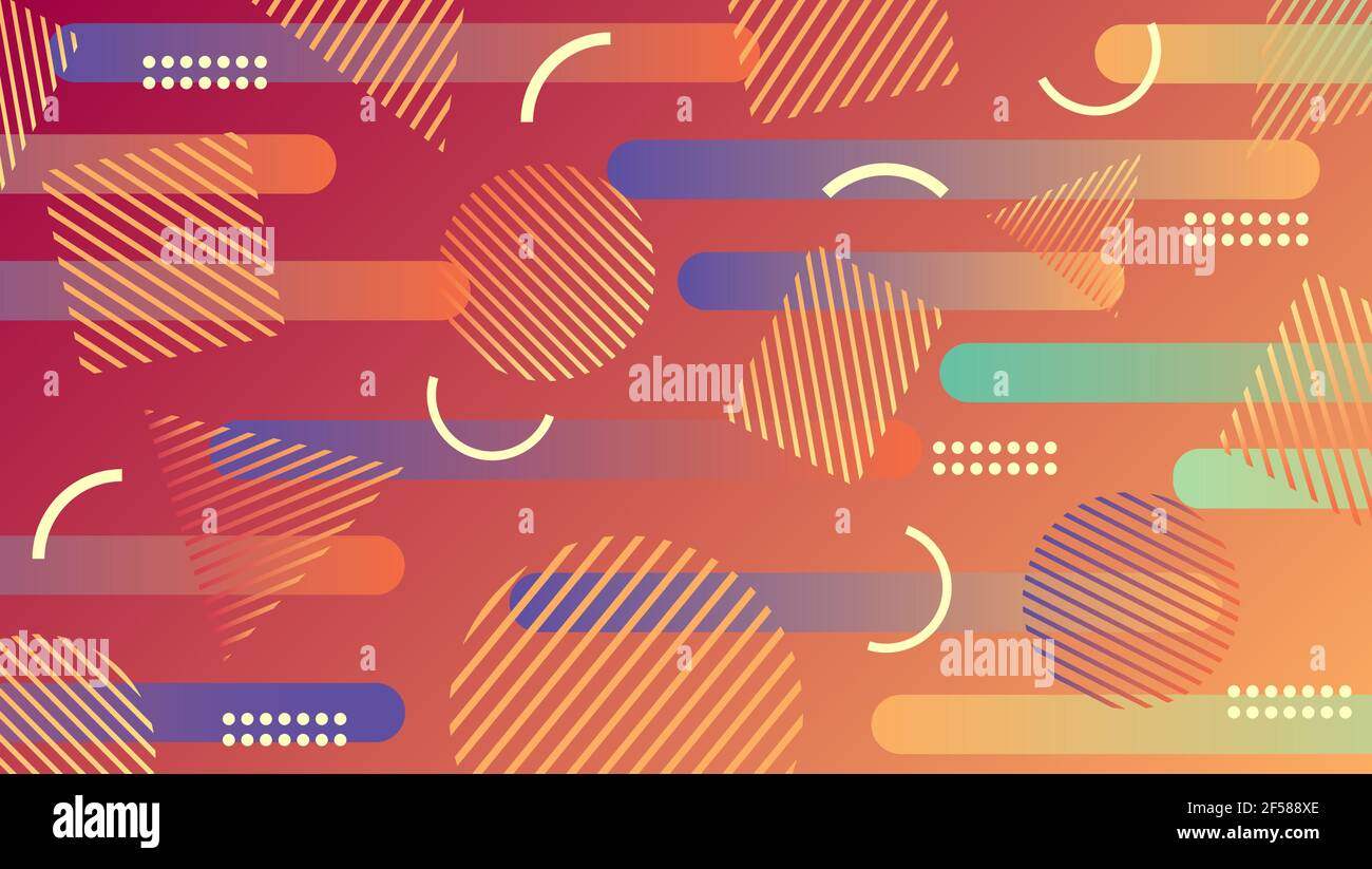 memphis style background vector illustration Stock Vector Image & Art ...
