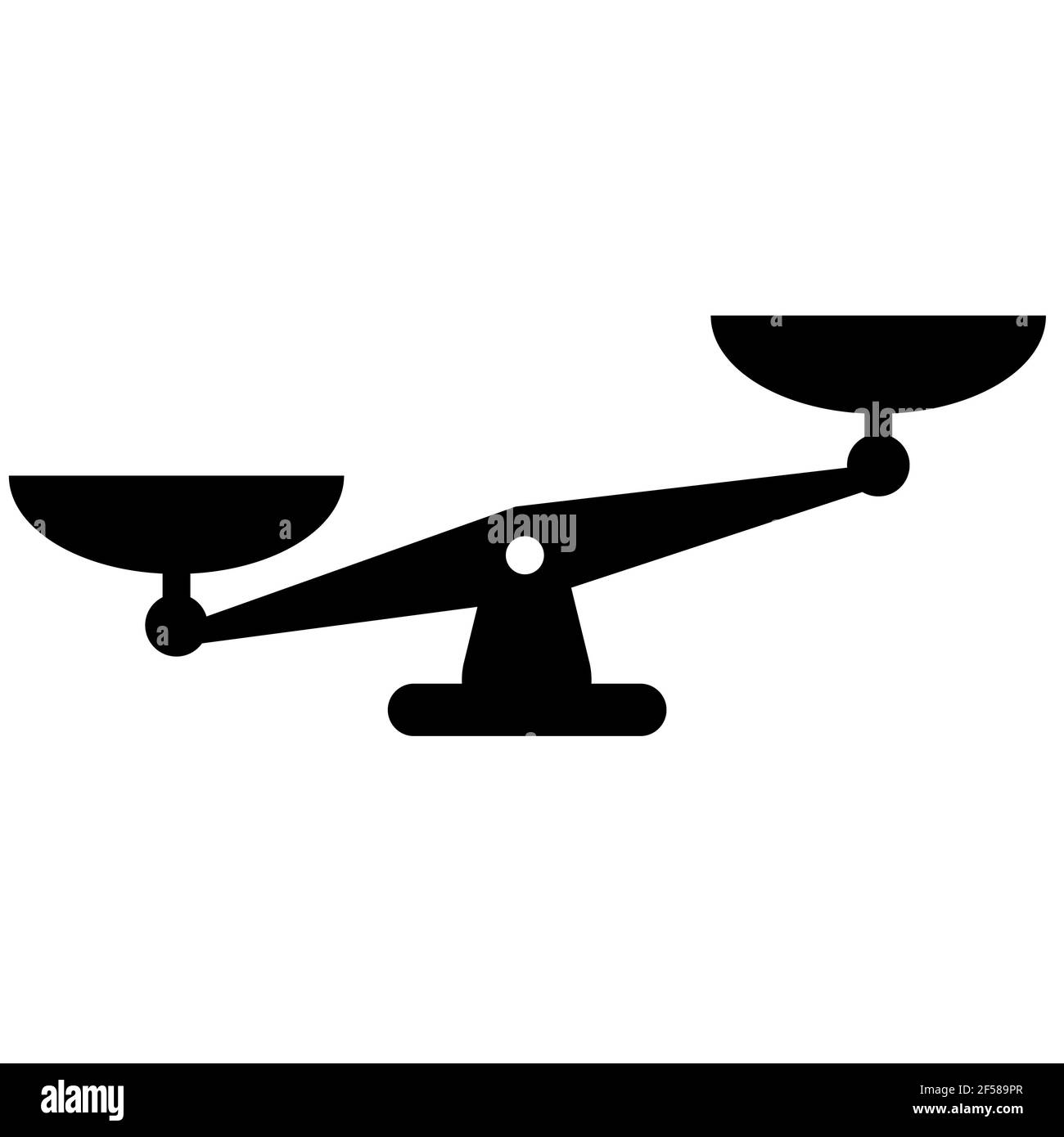 Balance scale icon simple style Royalty Free Vector Image