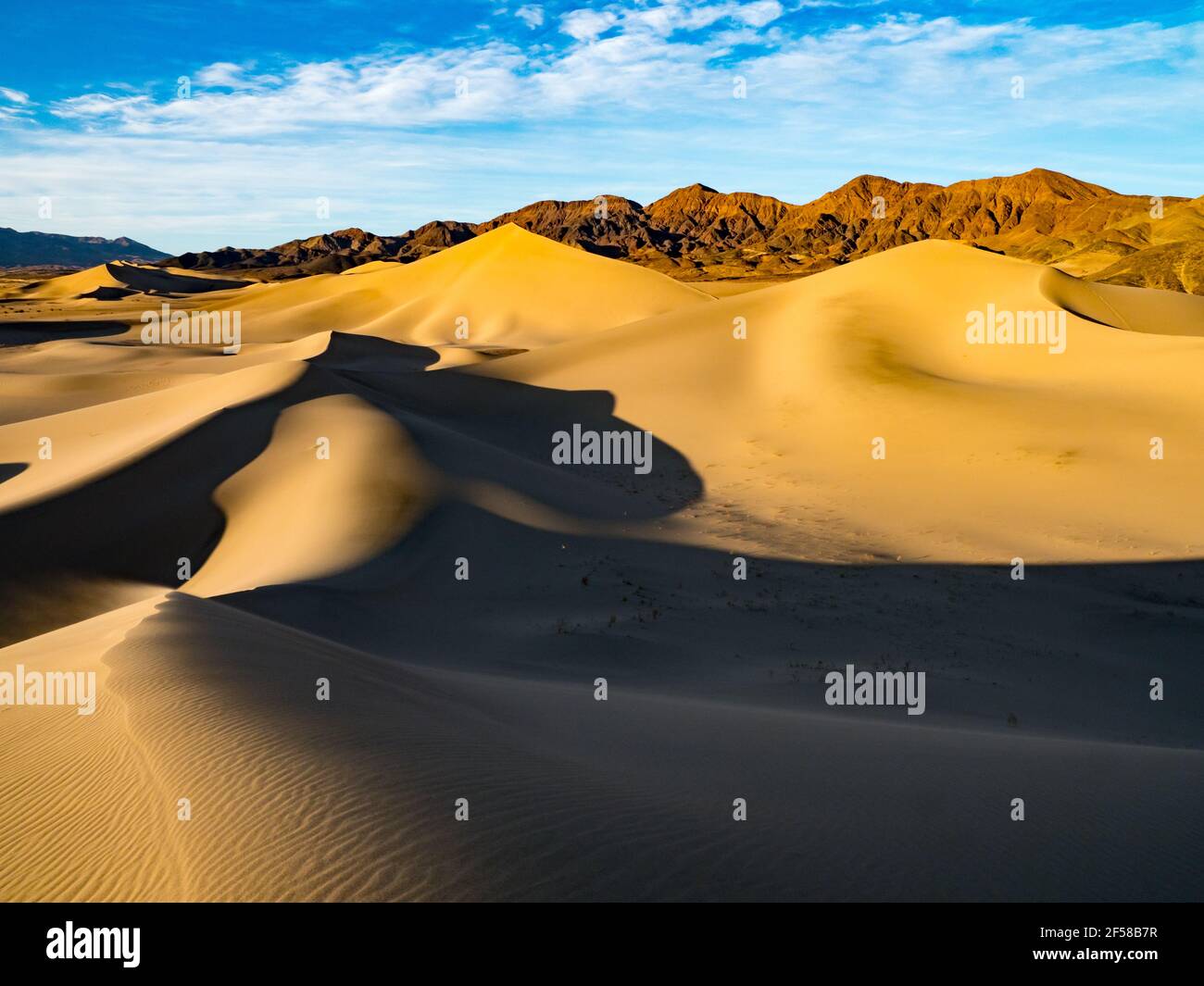 The Ibex dunes in remote Death Valley National Park, California, USA Stock Photo