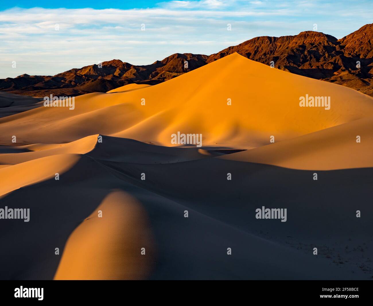 The Ibex dunes in remote Death Valley National Park, California, USA ...