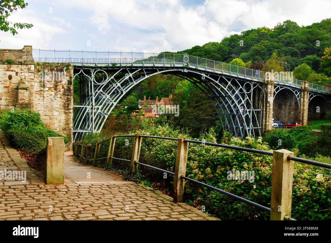 The Iron Bridge Symbol of the Industrial Revolution Stock Photo Alamy