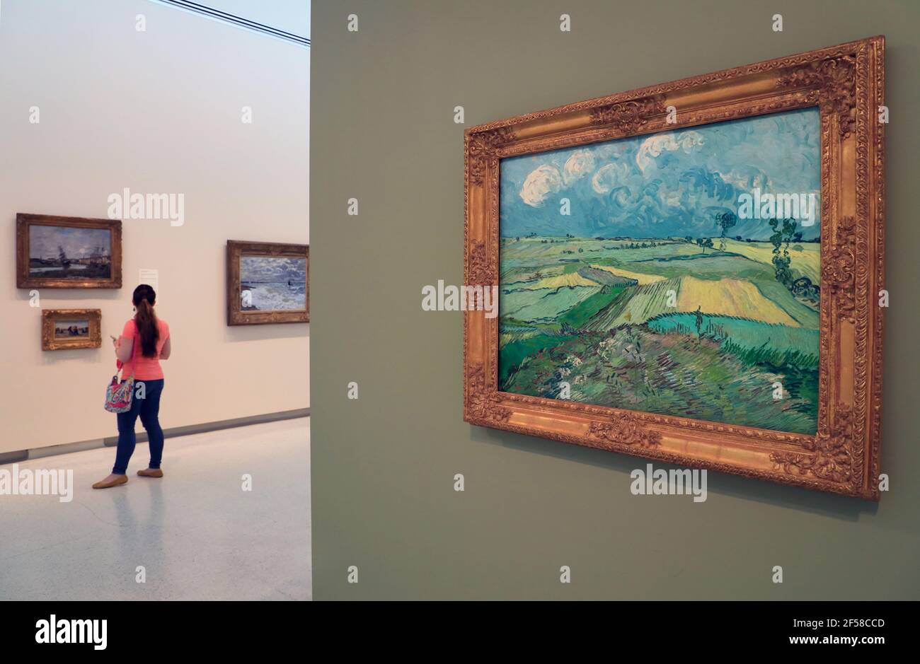 Vincent van Gogh's Wheat Fields after the Rain 1890, one of the very