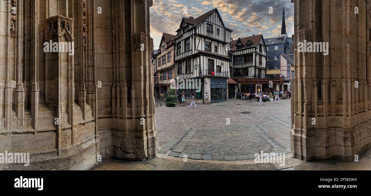 Rouen, normandy, france Stock Photo