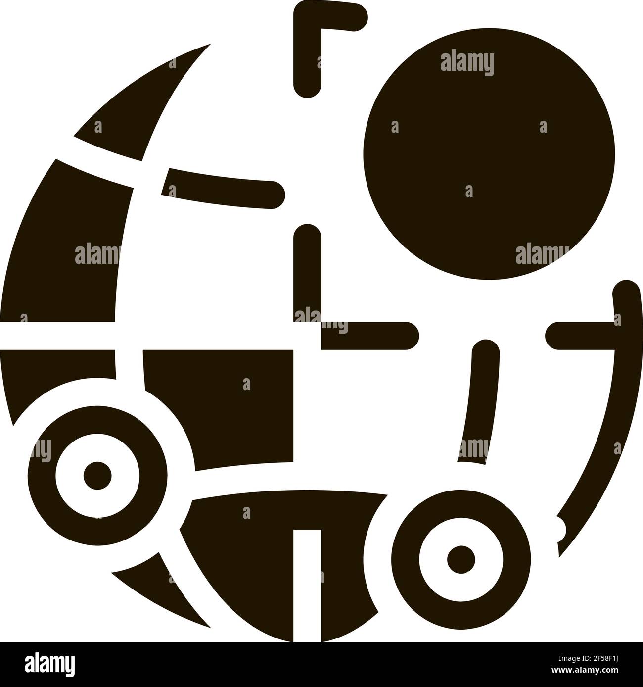 earthquake locations icon Vector Glyph Illustration Stock Vector Image ...