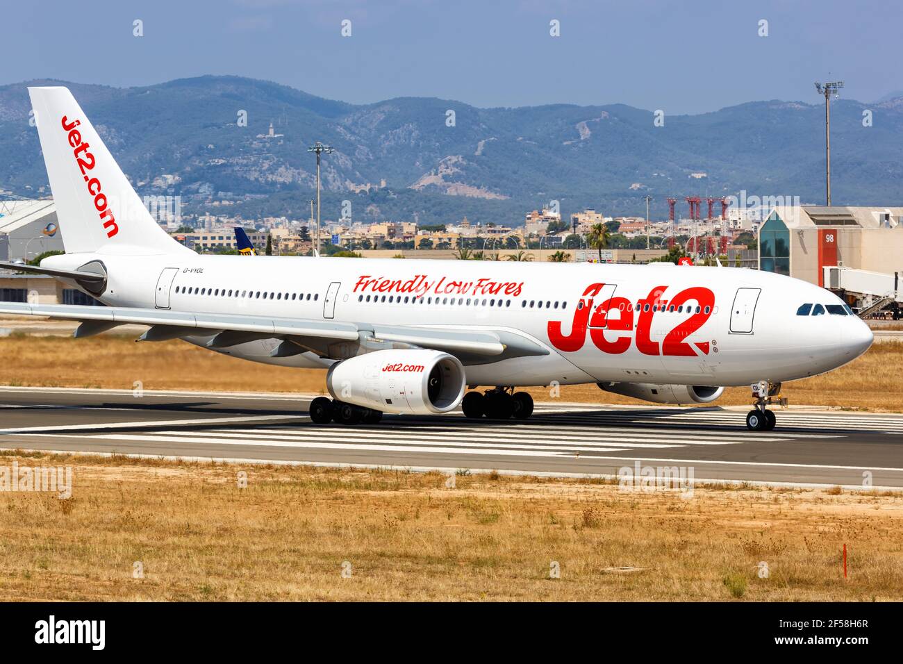 Palma De Mallorca Spain July 22 2018 Jet2 Airbus A330 Airplane 