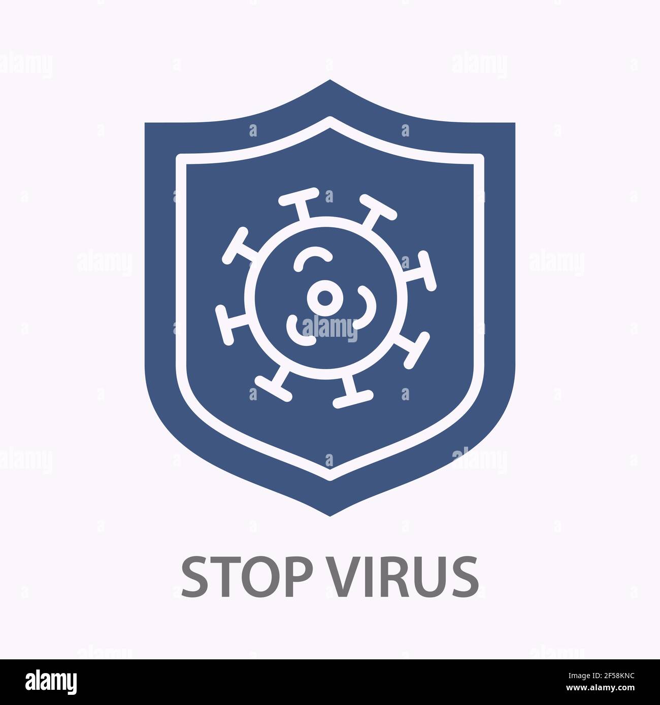 Virus protection glyph glyph icon. Vector illustration isolated on ...