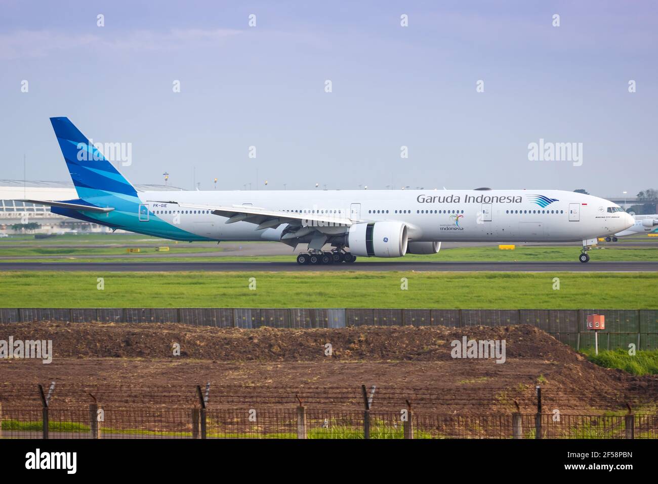 Jakarta, Indonesia – 27. January 2018: Garuda Indonesia Boeing 777